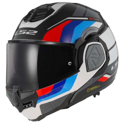 KASK MOTOCYKLOWY KASK LS2 FF906 ADVANT SPORT BLACK BLUE RED - ECE 22.06 - nowość  - Plecak na kask Gratis