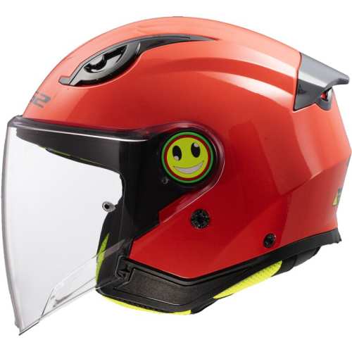 KASK MOTOCYKLOWY LS2 OF622 FUNNY II SOLID RED JUNIOR kask dziecinny nowy model 2025 roku