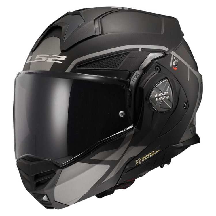 Kask Motocyklowy KASK KASK LS2 FF901 ADVANT X METRYK MATT TITANUM-06 ECE 22.06 nowość - Firmowy plecak na kask Gratis