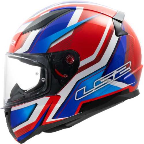 LS2 KASK LS2 FF353 RAPID II FLITZ WHITE BLAVK RED -06 - HOMOLOGATION: ECE 22.06