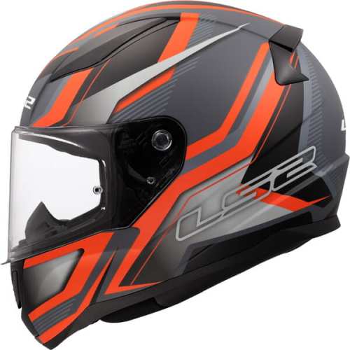 LS2 KASK LS2 FF353 RAPID II FLITZ MATT ORANGE GREY