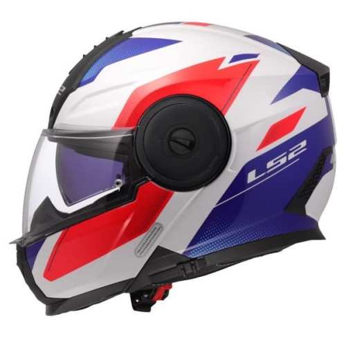 KASK MOTOCYKLOWY LS2 FF902 SCOPE II DURIA WHITE BLUE RED + PINLOCK