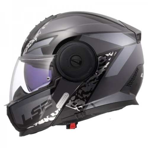 KASK MOTOCYKLOWY LS2 FF902 SCOPE II OXYD BLACK TITAN -06 + PINLOCK, HOMOLOGATION: ECE 22.06 P/J