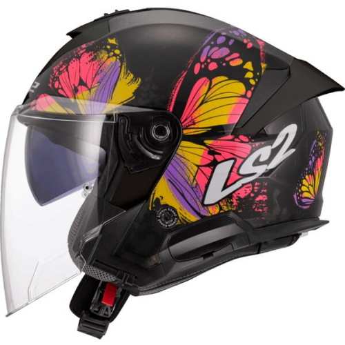 KASK LS2 OF618 VERSO II WINGZ BLACK YELLOW - kask damski