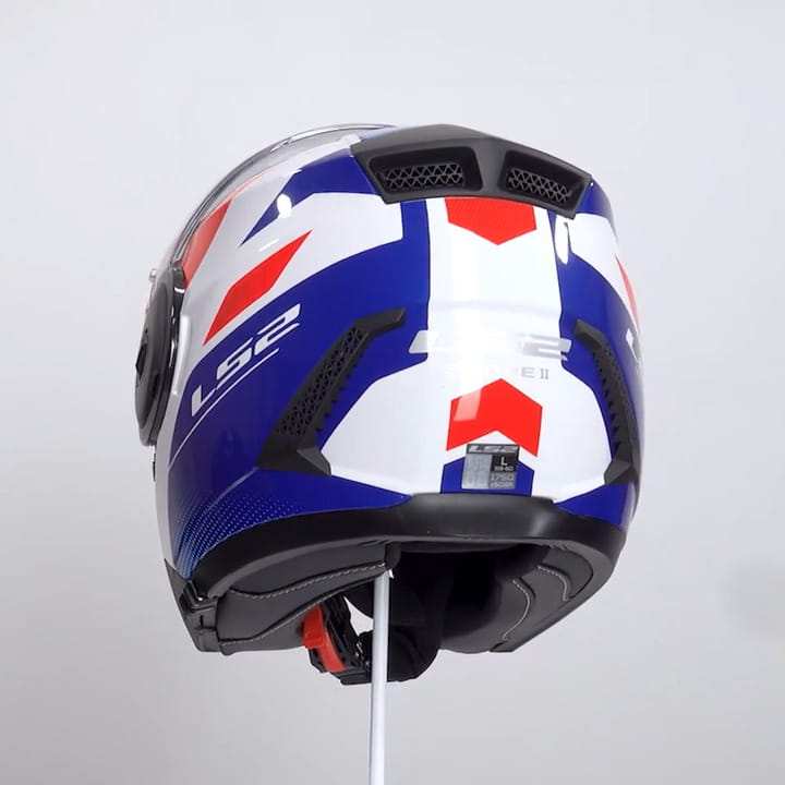 FF902 SCOPE II DURIA WHITE BLUE RED, HURT LS2