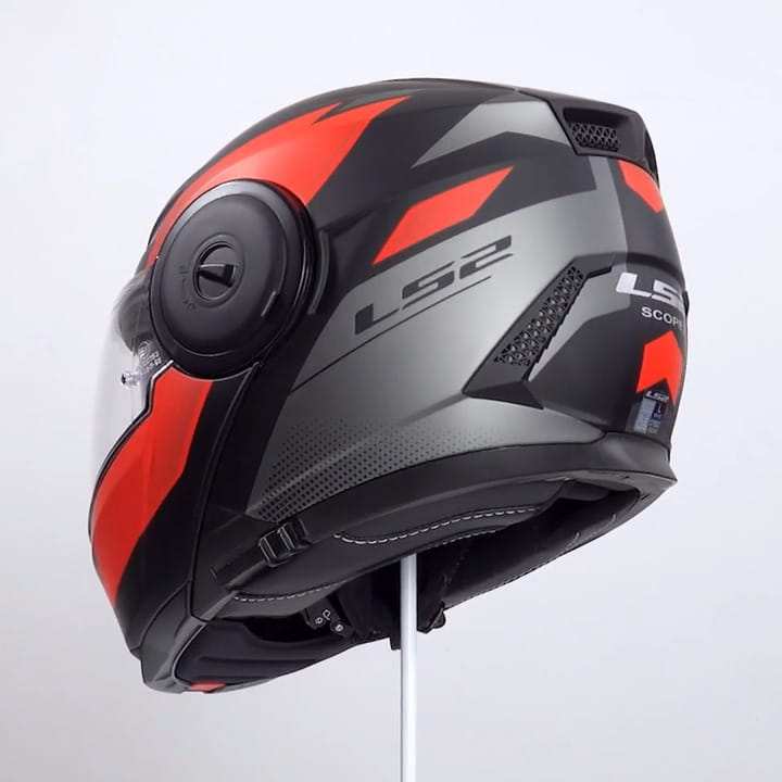 LS2 FF902 SCOPE II DURIA MATT BLACK RED  + PINLOCK