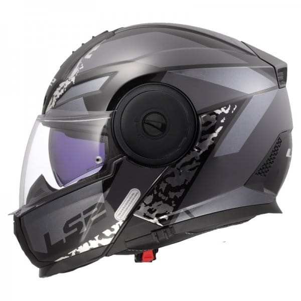 KASK MOTOCYKLOWY LS2 FF902 SCOPE II OXYD BLACK TITAN -06 + PINLOCK, HOMOLOGATION: ECE 22.06 P/J