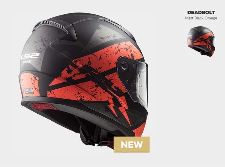 KASK MOTOCYKLOWY KASK LS2 FF353 RAPID DEADBOLT , model 2018 ! ls2.sklep.pl, Integrálna prilba