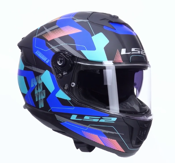 LS2 Kask LS2 FF808 STREAM II MIKA Black Blue