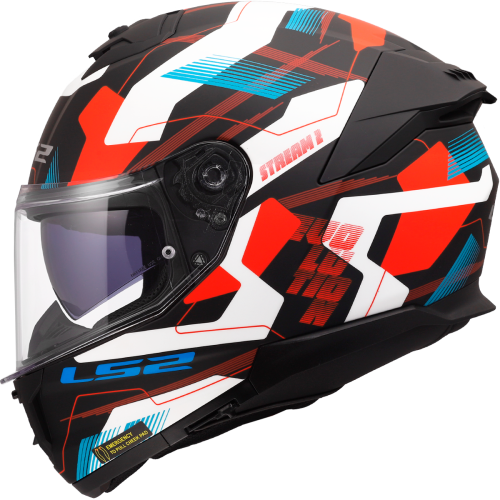 Kask Motocyklowy LS2 FF808 STREAM II MIKA White Blue Red