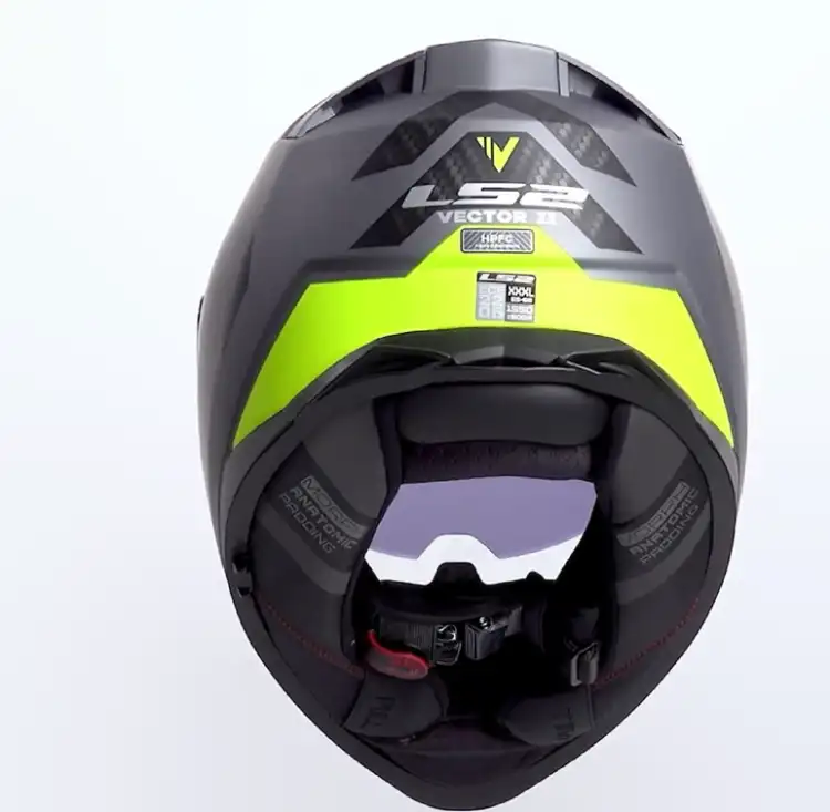 KASK LS2 FF811 VECTOR II SPLITTER MATT TITANIUM YELLOW