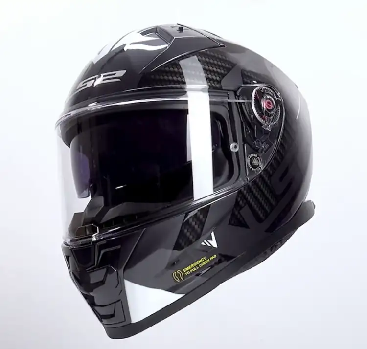 Kask Motocyklowy LS2, KASK LS2 FF811 VECTOR II SPLITTER BLACK WHITE