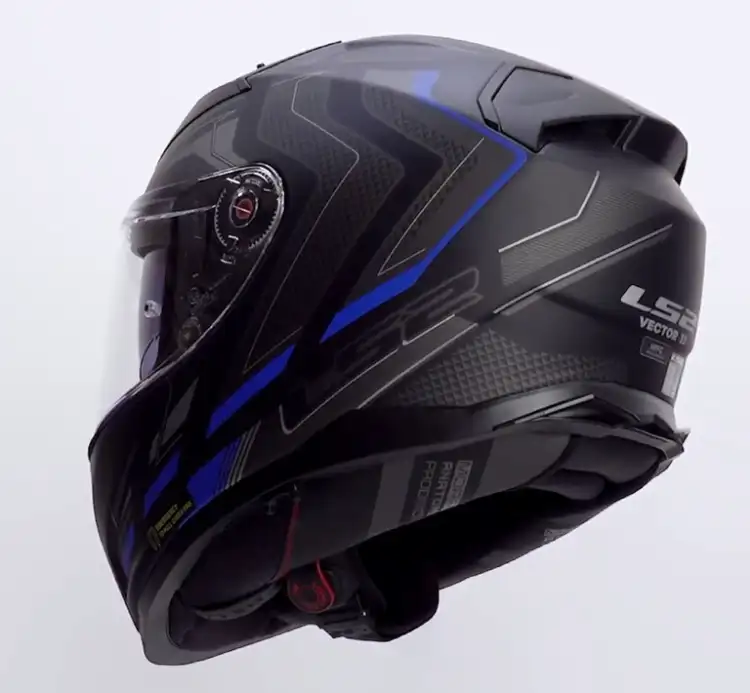 KASK LS2 FF811 VECTOR II ALIZER MATT BLACK BLUE