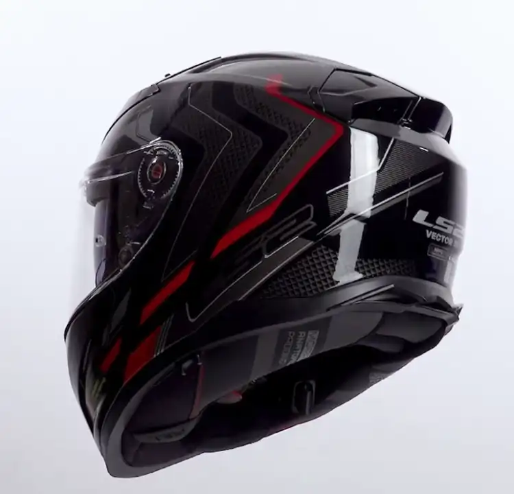 LS2 FF811 VECTOR II ALIZER BLACK RED