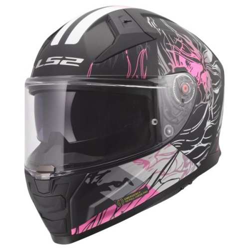 Kask Motocyklowy LS2,KASK LS2 FF811 VECTOR II MATT DARFLO BLACK PINK -06 ECE 22.06
