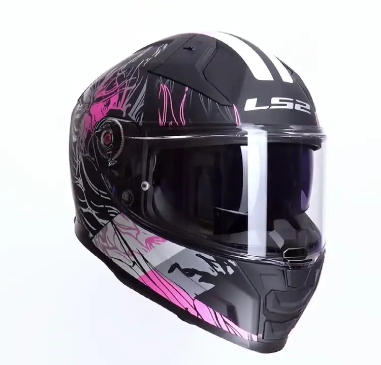 LS2 FF811 VECTOR II MATT DARFLO BLACK PINK