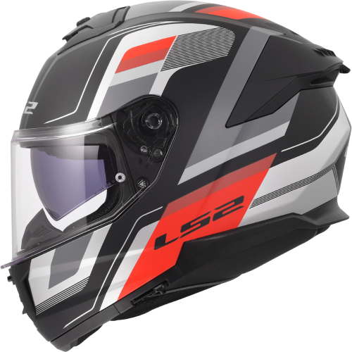 Kask Motocyklowy LS2 Kask LS2 FF808 STREAM II Vintage Black Grey Red Model 2026 Homologacja: ECE 22.06 - kask matowy