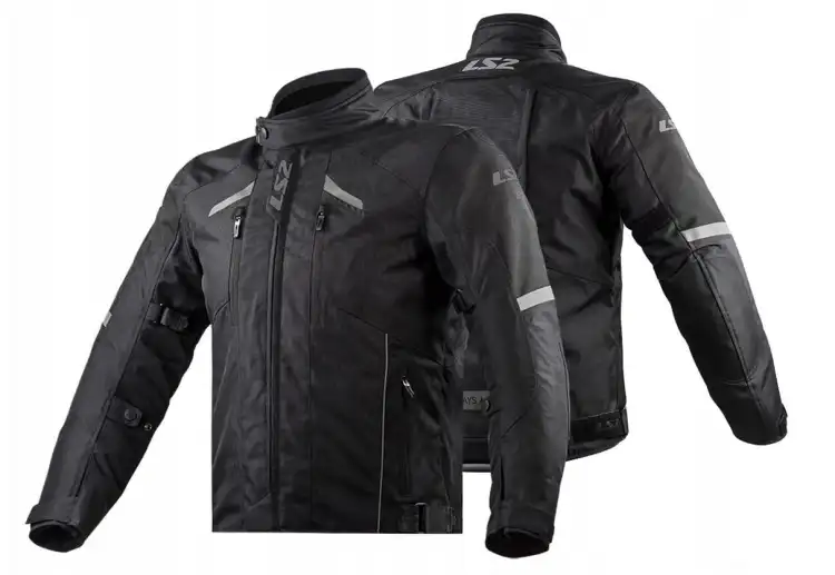 Sierra   1CZM.jpg KURTKA MOTOCYKLOWA LS2 SERRA EVO MAN BLACK MĘSKA CZARNA - nowość 2021 roku (id: