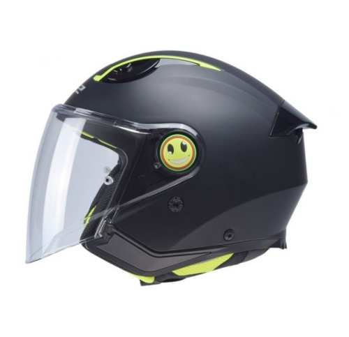 Kask Motocyklowy LS2 OF622 FUNNY II MATT BLACK Junior - kask dziecinny mattowy