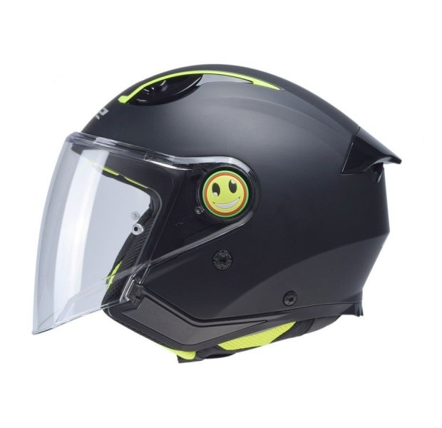Kask Motocyklowy LS2 OF622 FUNNY II MATT BLACK Junior - kask dziecinny mattowy