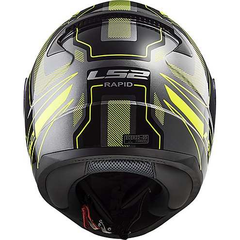 KASK MOTOCYKLOWY KASK LS2 FF353 RAPID CARRERA B/HI VIS YELLOW , model 2018 !