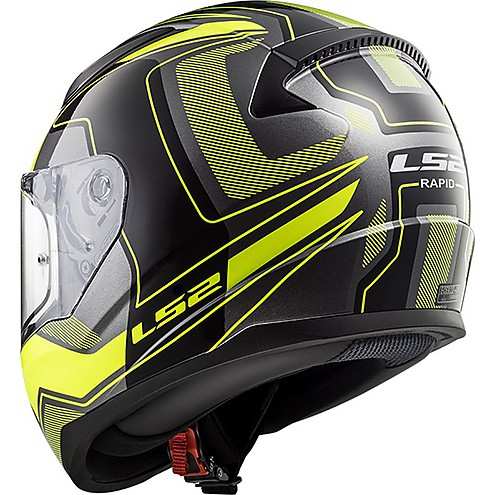 KASK MOTOCYKLOWY KASK LS2 FF353 RAPID CARRERA B/HI VIS YELLOW , model 2018 !