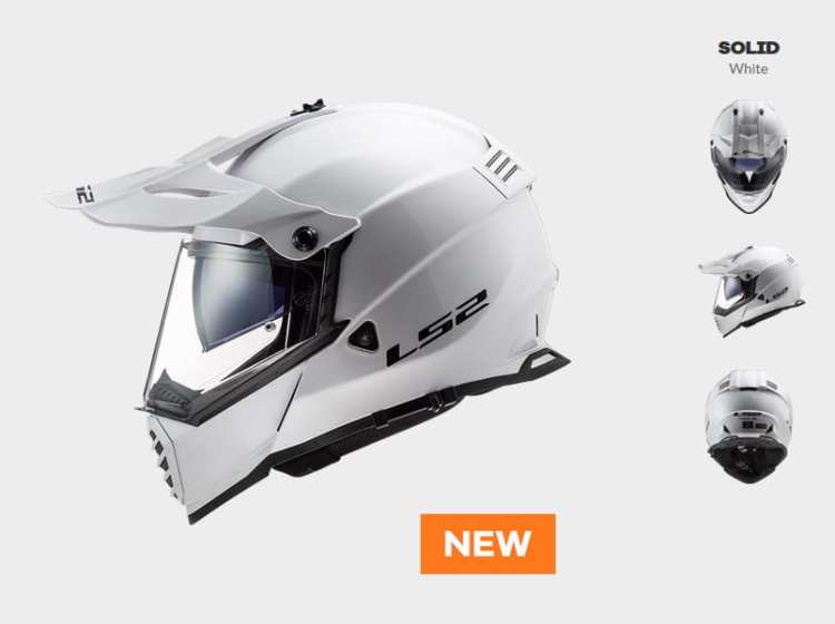 KASK MOTOCYKLOWY LS2 MX436 PIONEER EVO GLOSS WHITE nowość 2020 roku ! PROMOCJA