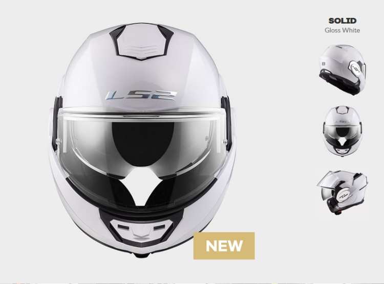 KASK LS2 FF399 VALIANT WHITE  Moderní překlápěcí přilba