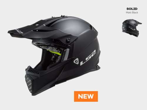 KASK LS2 MX437 FAST EVO MATT BLACK Nowość roku 2020 ! czarny Matt promocja