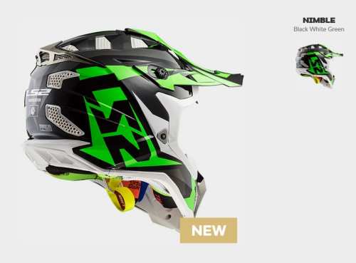 KASK LS2 MX470 SUBVERTER NIMBLE BL/WHITE GREEN 