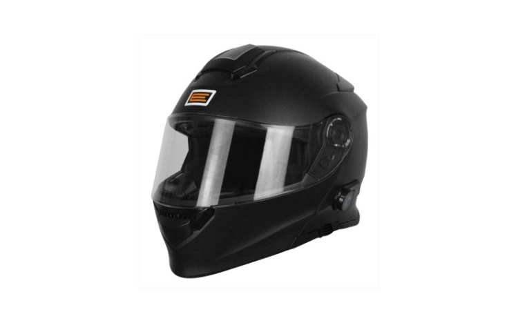 Kask DELTA szczękowy czarny matowy z BlueTooth ORIGINE otwierana szczęka + blenda + wbudowany  intercom BT łączność BT