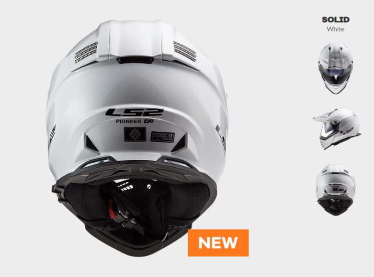 KASK MOTOCYKLOWY LS2 MX436 PIONEER EVO GLOSS WHITE nowość 2020 roku ! PROMOCJA