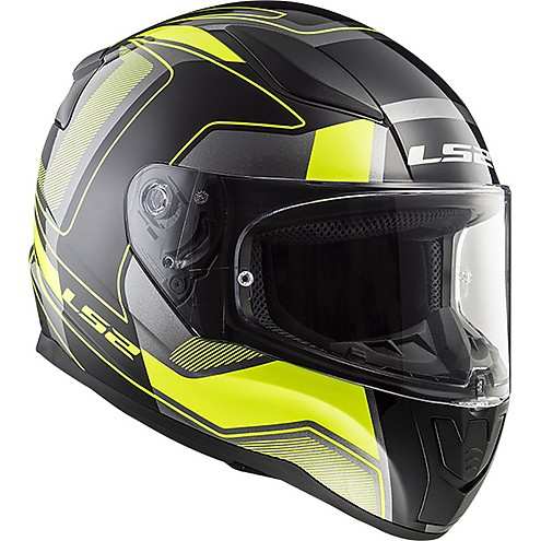KASK MOTOCYKLOWY KASK LS2 FF353 RAPID CARRERA B/HI VIS YELLOW , model 2018 !