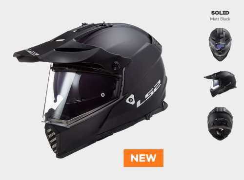 KASK MOTOCYKLOWY LS2 MX436 PIONEER EVO MATT BLACK nowość 2020 roku !, kaski ls2 promocja, Motokrosové prilby