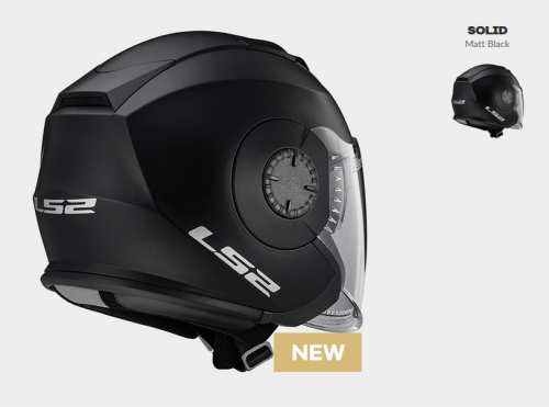 of570.1.  KASK LS2 OF570 VERSO SOLID MATT BLACK