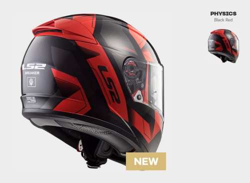  KASK LS2 FF390 BREAKER PHYSICS BLACK RED