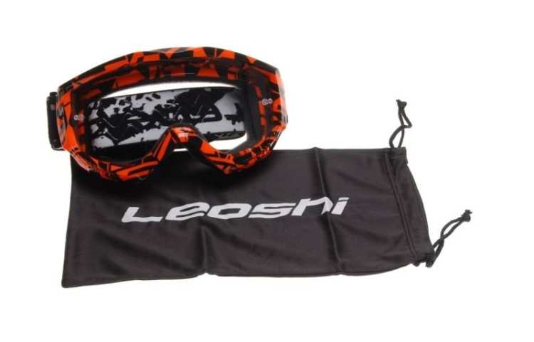 GOGLE ENDURO CROSS LEOSHI NO. 3 POMARAŃCZOWE