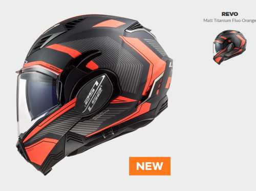 KASK MOTO LS2 FF900 VALIANT II REVO TITAN ORANGE nowość 2020, Prilba LS2 FF900 VALIANT II REVO matt titanium fluo orange