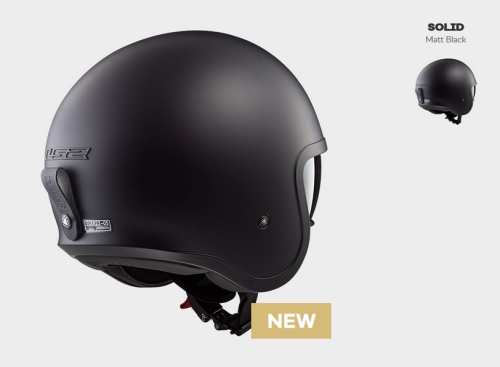 KASK MOTOCYKLOWY LS2 OF599 SPITFIRE SOLID MATT BLACK