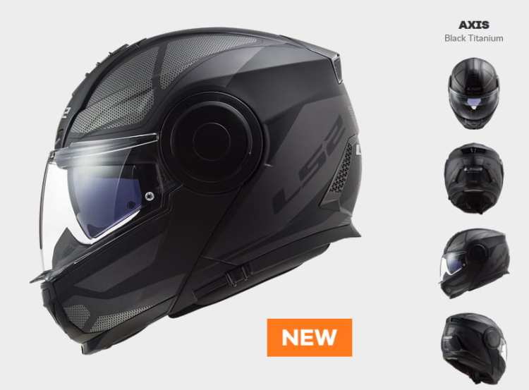 KASK LS2 FF902 SCOPE AXIS BLACK TITANUM - nowość 2020 roku Promocja prilby LS2 s plexisklom a ochranným štítom