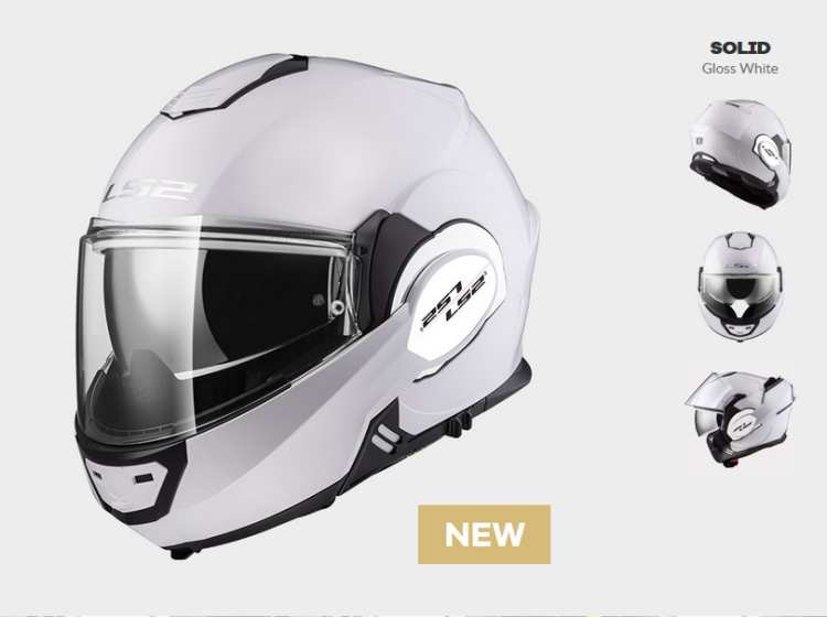 KASK LS2 FF399 VALIANT WHITE  Moderní překlápěcí přilba