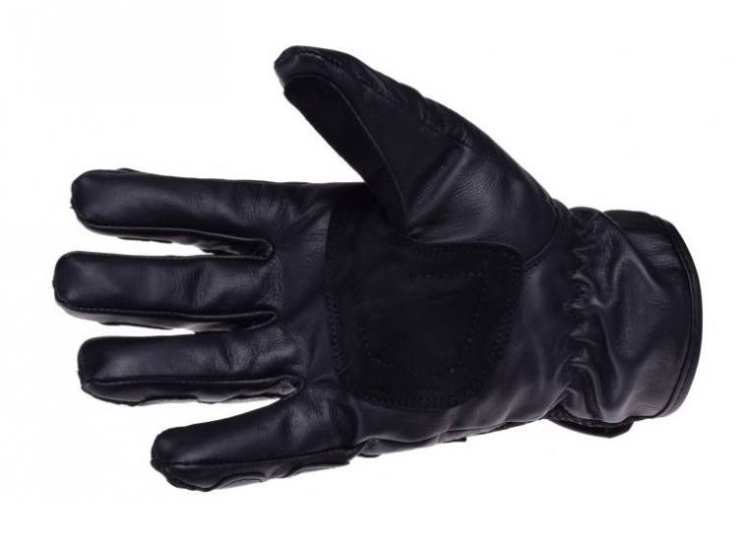 RĘKAWICE MOTOCYKLOWE CZARNO-NIEBIESKIE SKÓRZANE SIATKA na lato jesień wiosnę