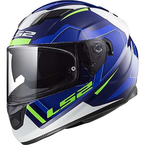  KASK MOTOCYKLOWY LS2 FF320 STREAM EVO AXIS BLUE WHITE nowość 2018 roku